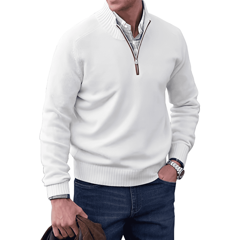 Noah | Cashmere Sweater with Zipper