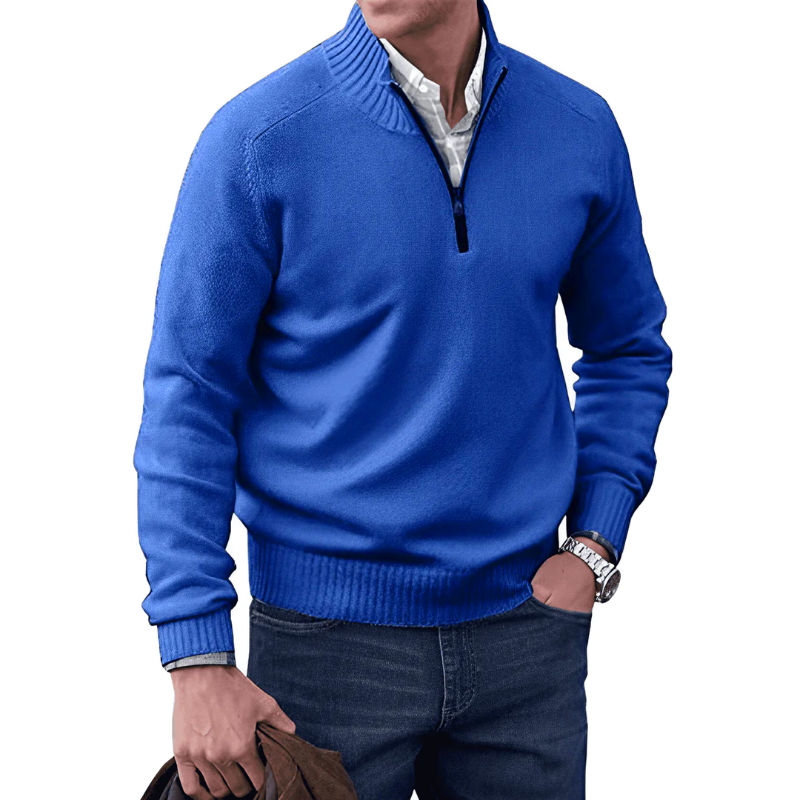 Noah | Cashmere Sweater with Zipper