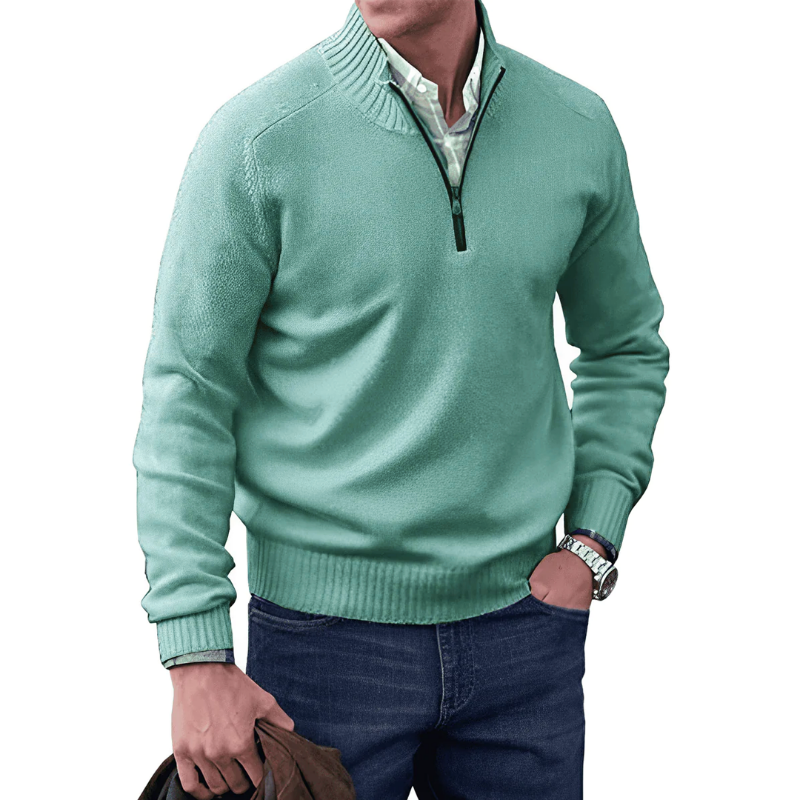 Noah | Cashmere Sweater with Zipper