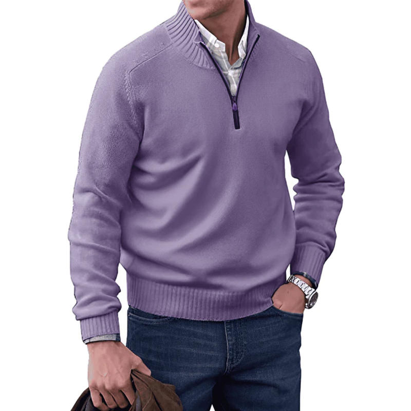 Noah | Cashmere Sweater with Zipper