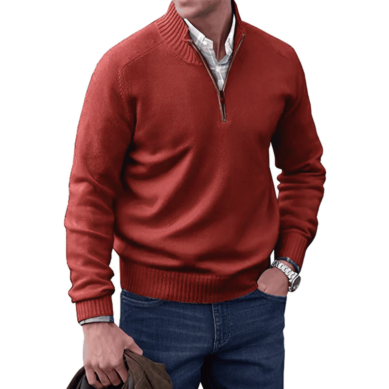 Noah | Cashmere Sweater with Zipper
