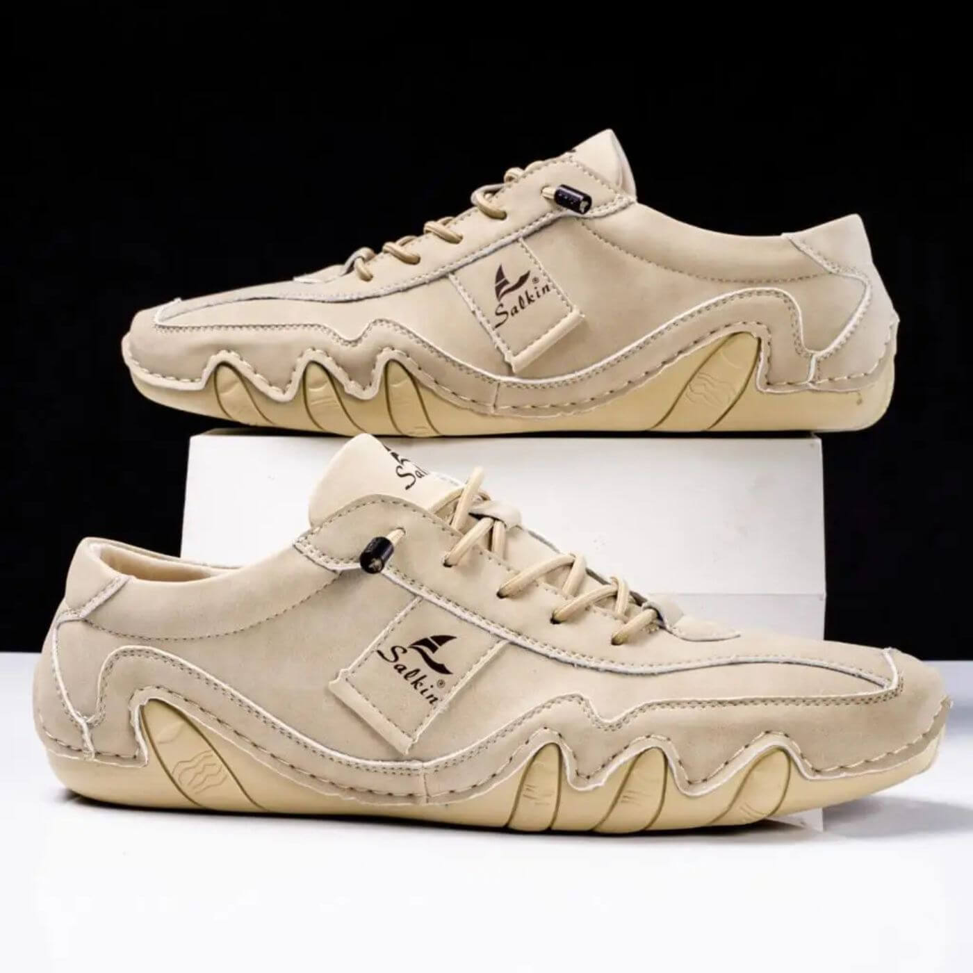 Tate | Stitched Lace Up Shoes