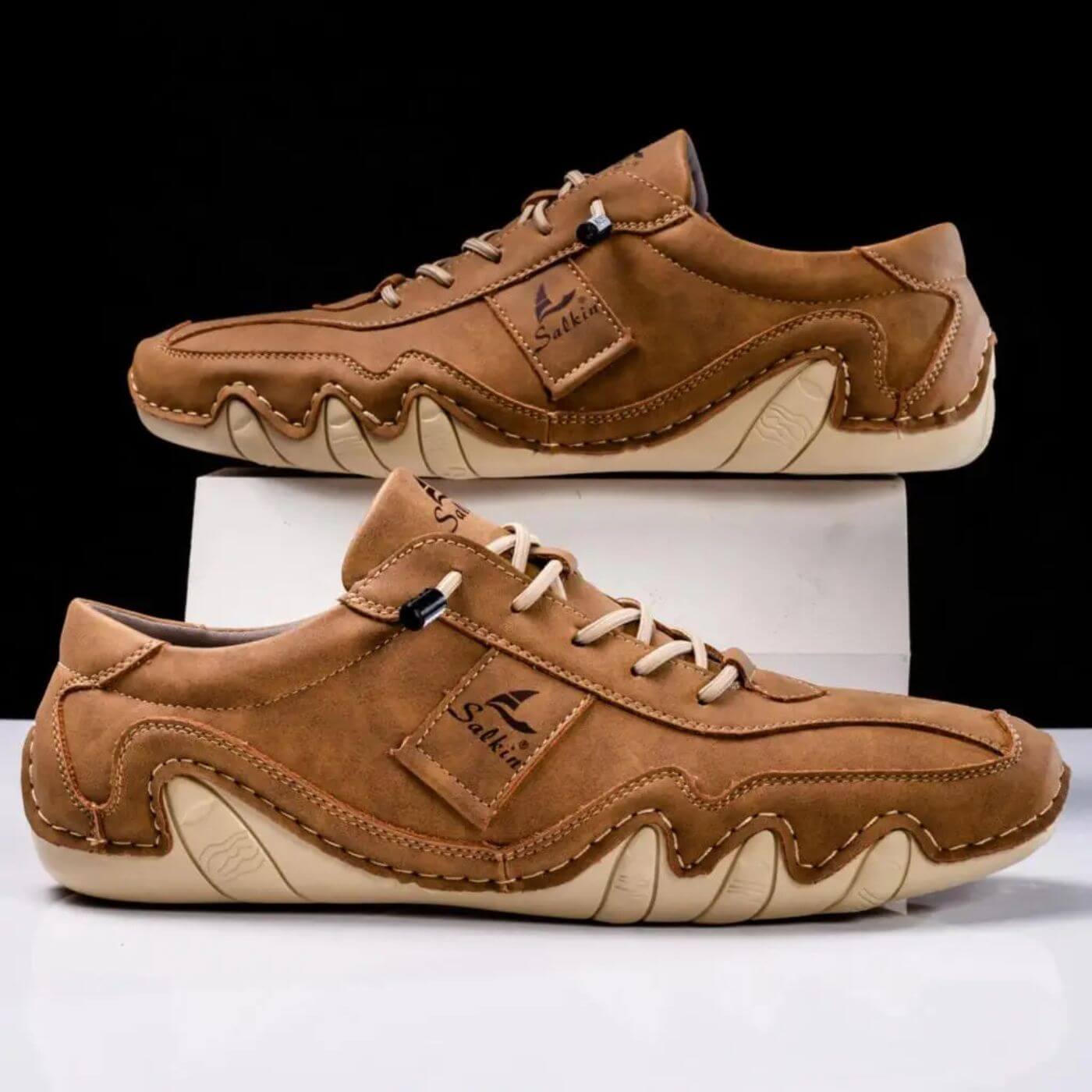 Tate | Stitched Lace Up Shoes