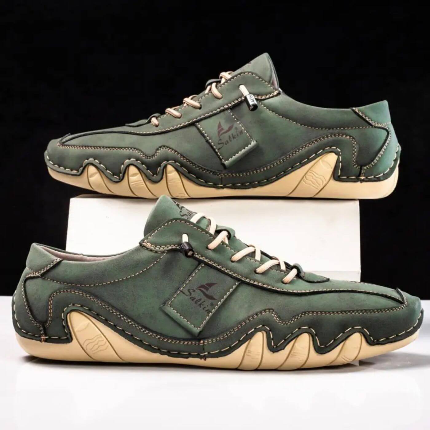 Tate | Stitched Lace Up Shoes