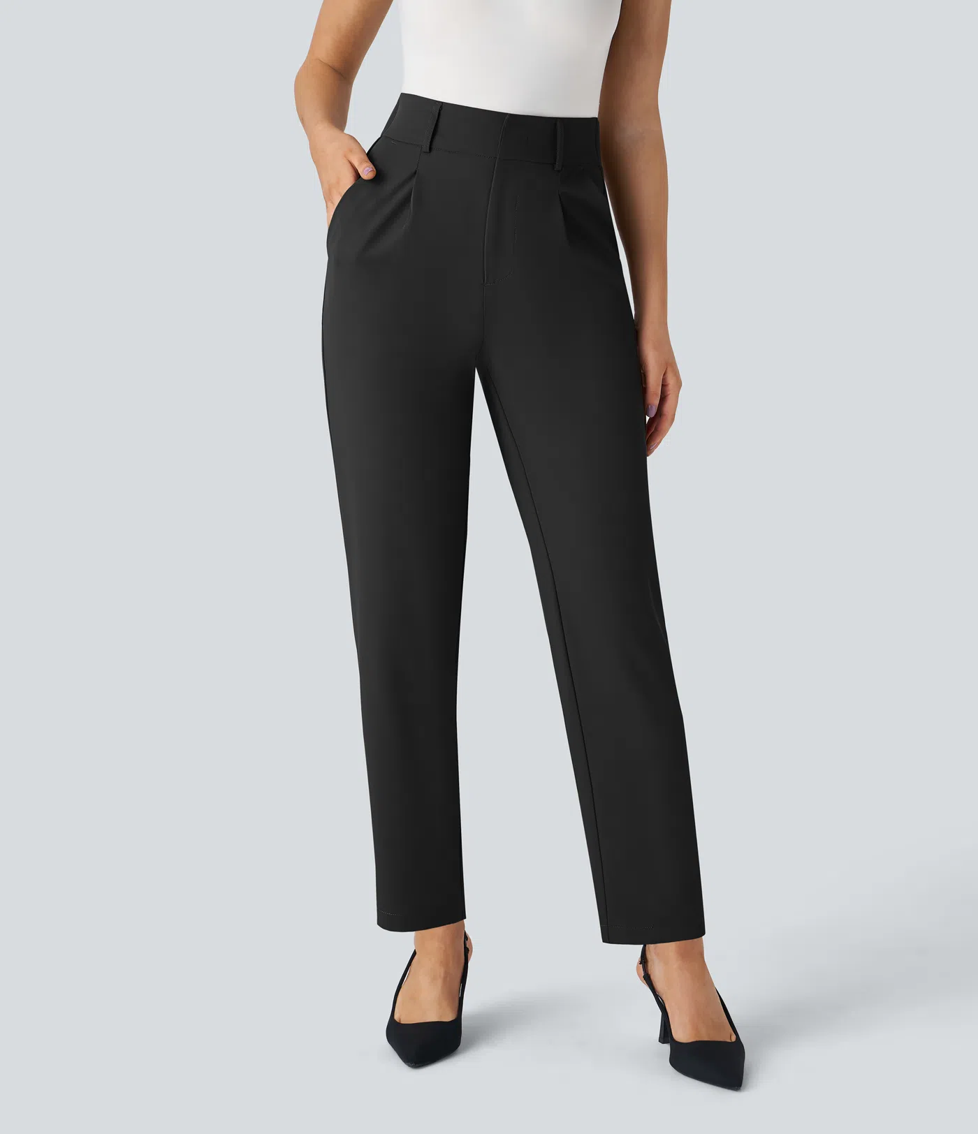 Shine | High Waisted Tapered Pants