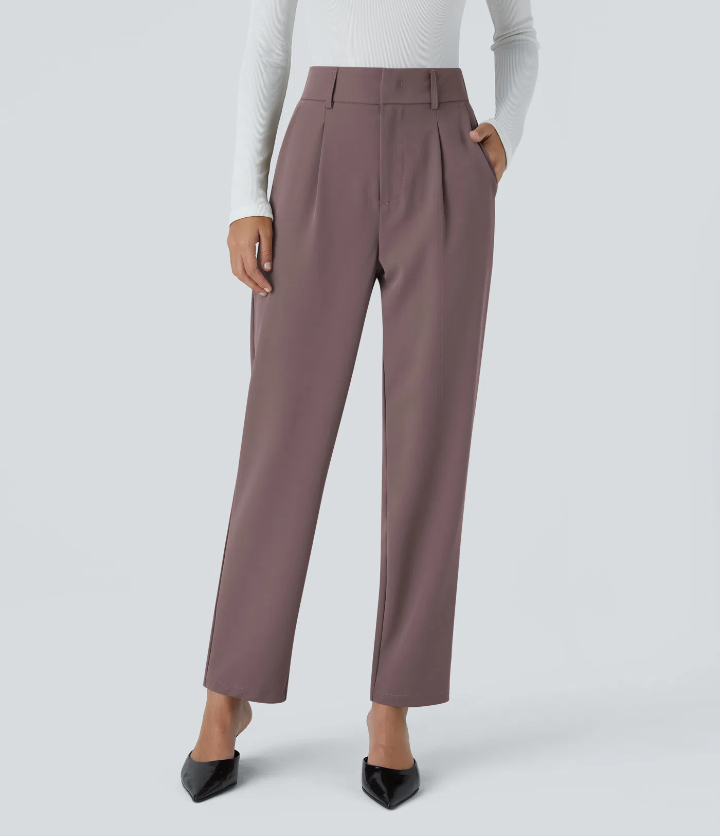 Shine | High Waisted Tapered Pants