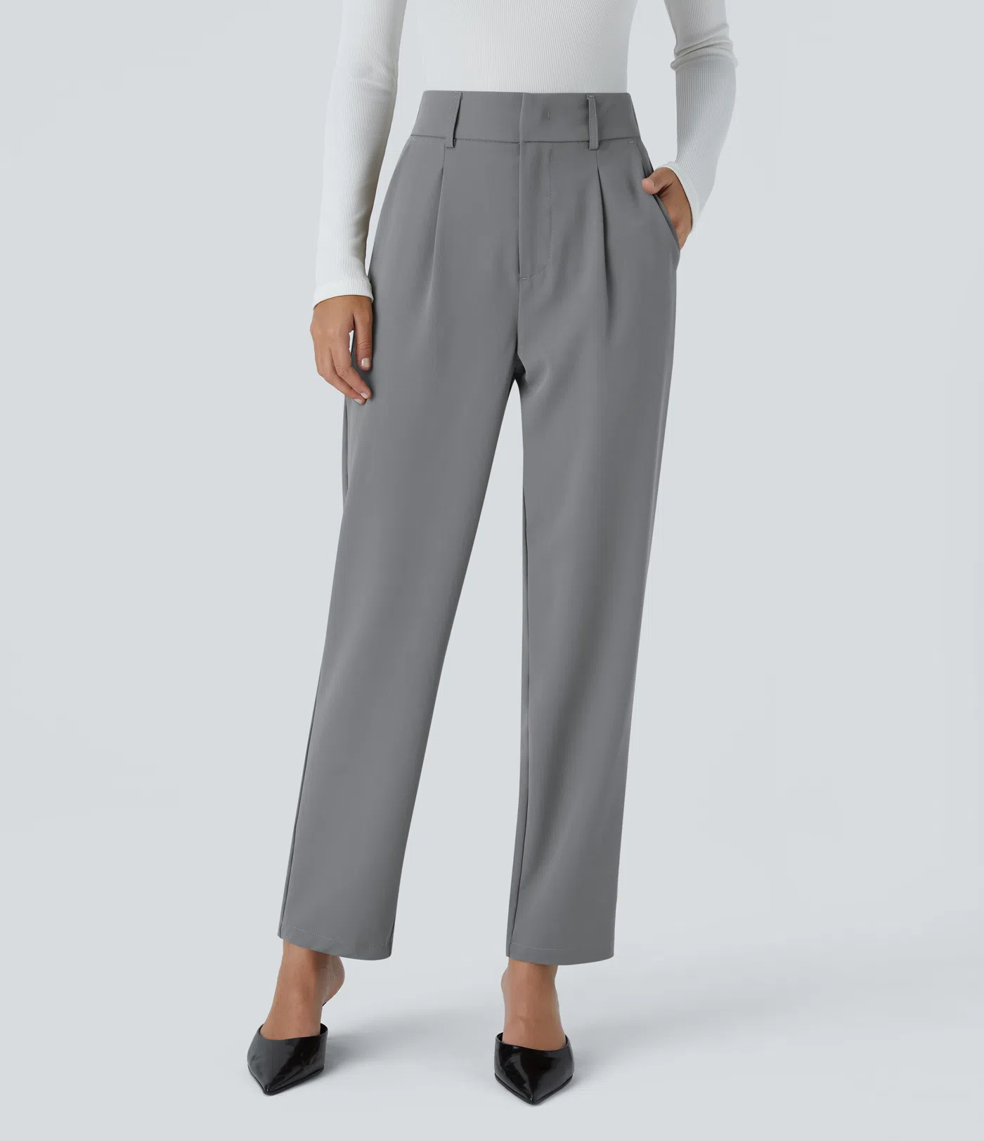 Shine | High Waisted Tapered Pants