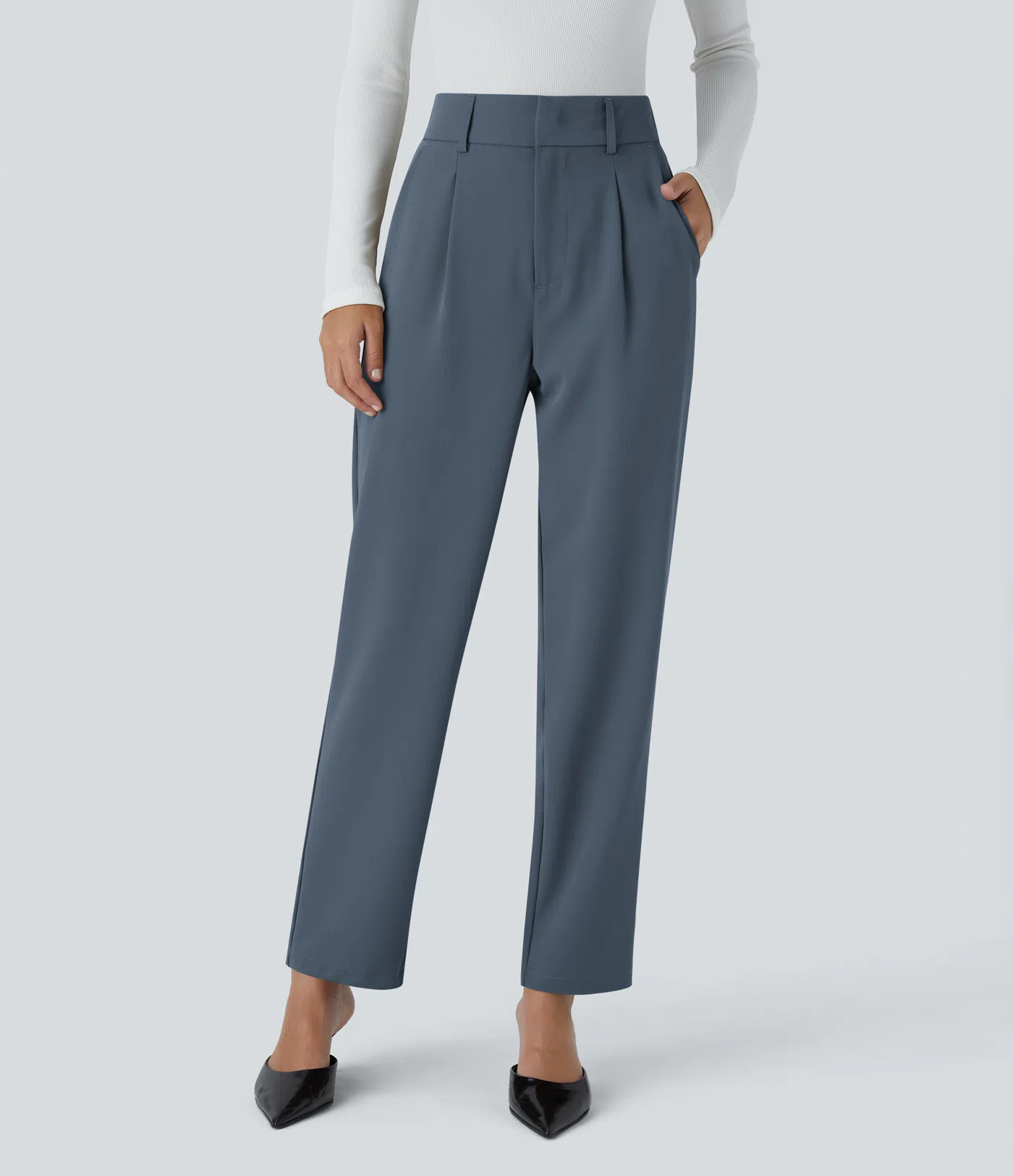 Shine | High Waisted Tapered Pants