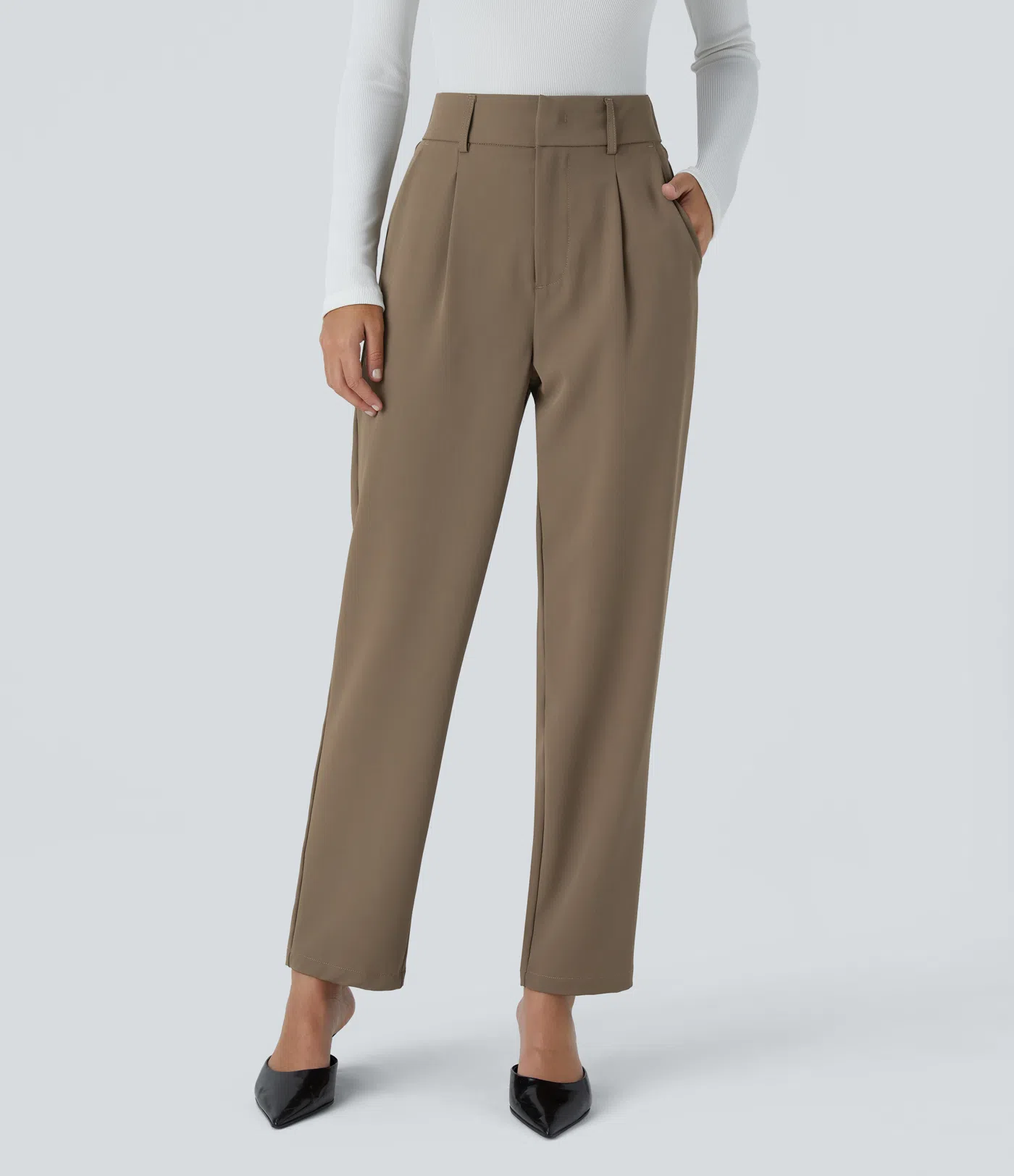 Shine | High Waisted Tapered Pants
