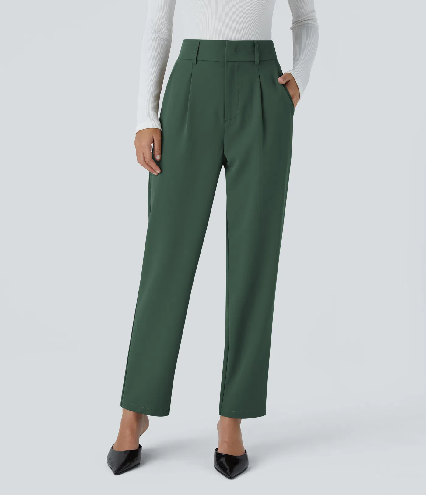 Shine | High Waisted Tapered Pants