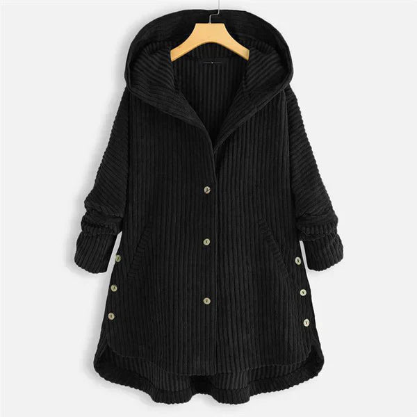 Avi | Corduroy Hooded Coat