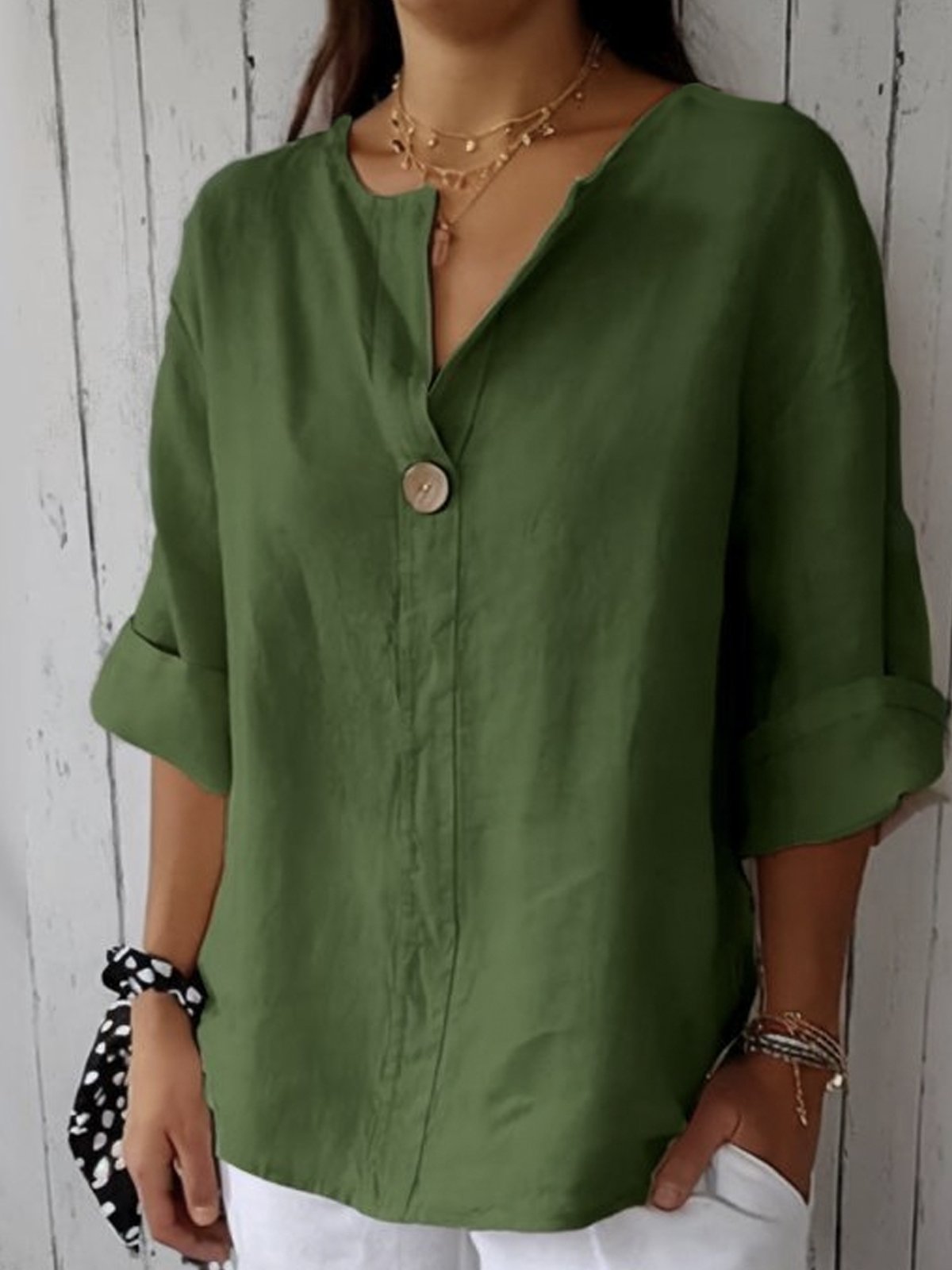 Vesper | Casual V-Neck Blouse