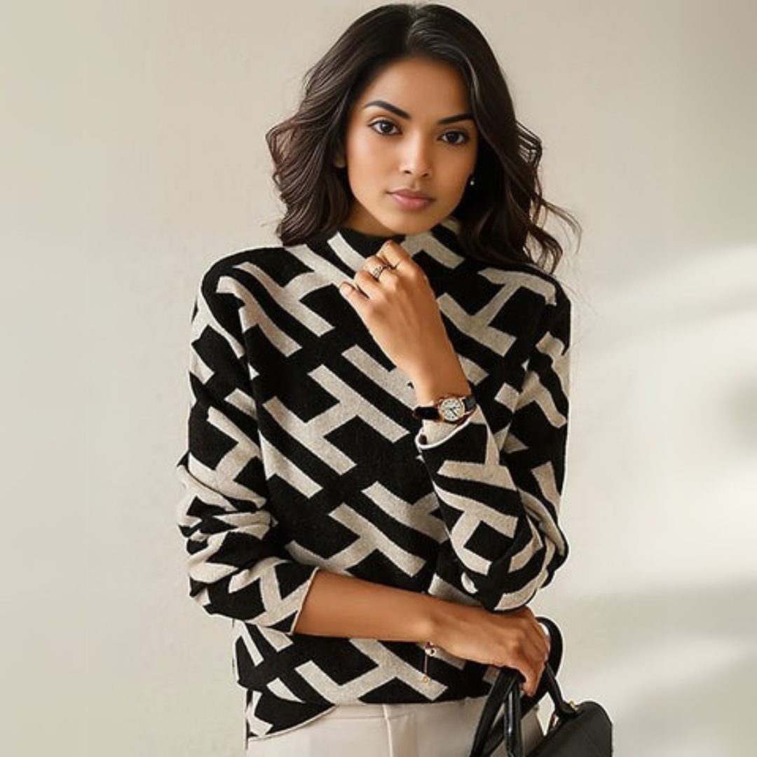 Denise | Geometric pattern sweater