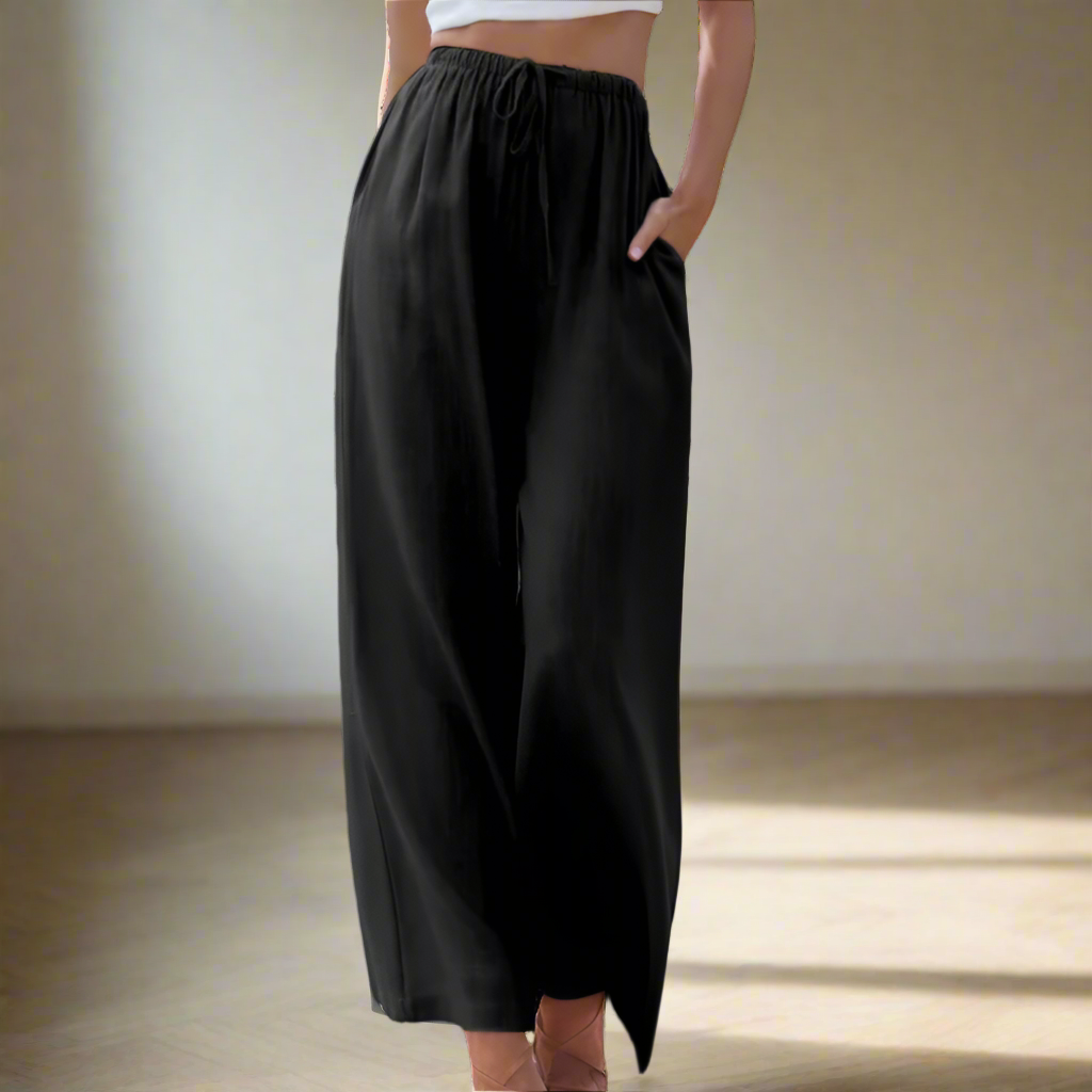 Pnina | Elegant Cotton And Linen Trousers