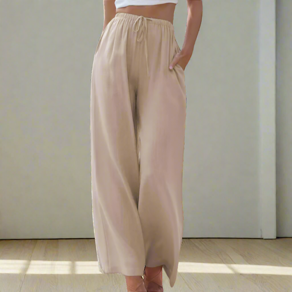 Pnina | Elegant Cotton And Linen Trousers
