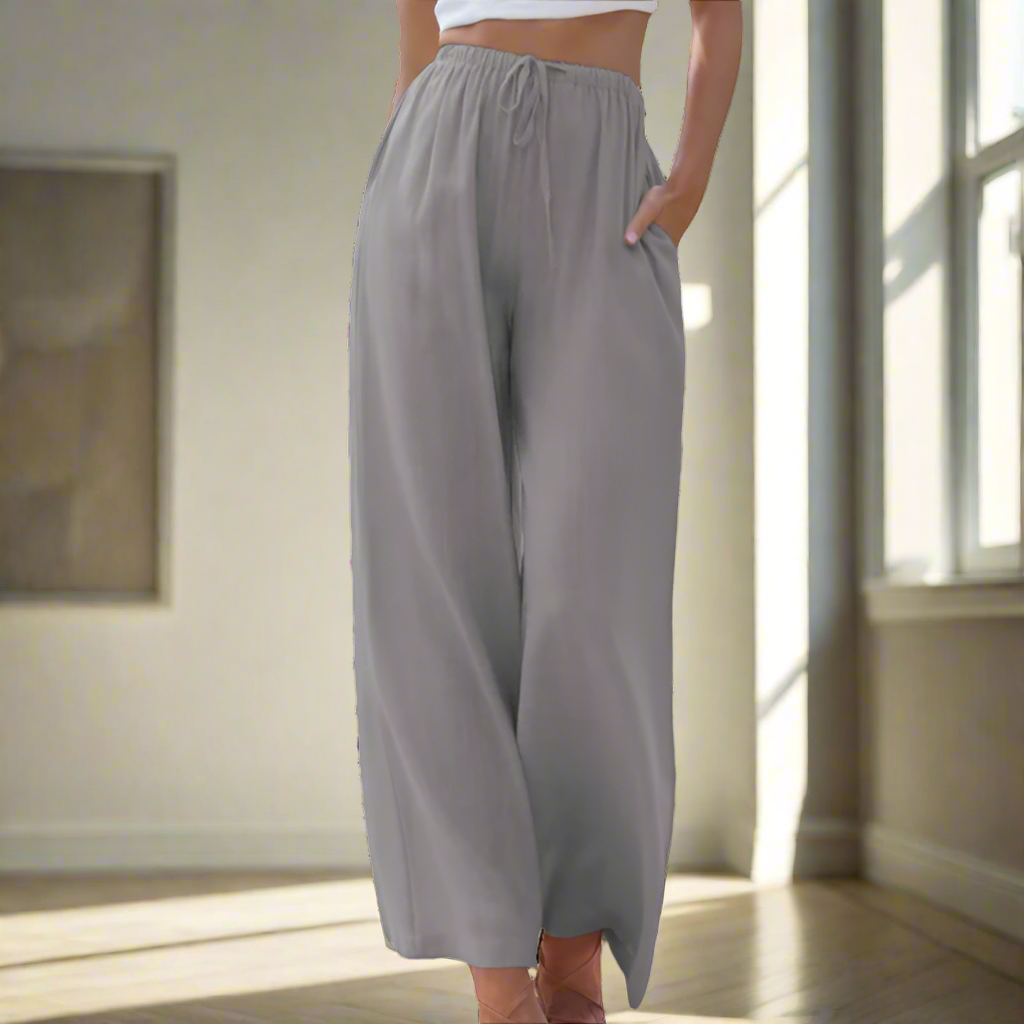 Pnina | Elegant Cotton And Linen Trousers