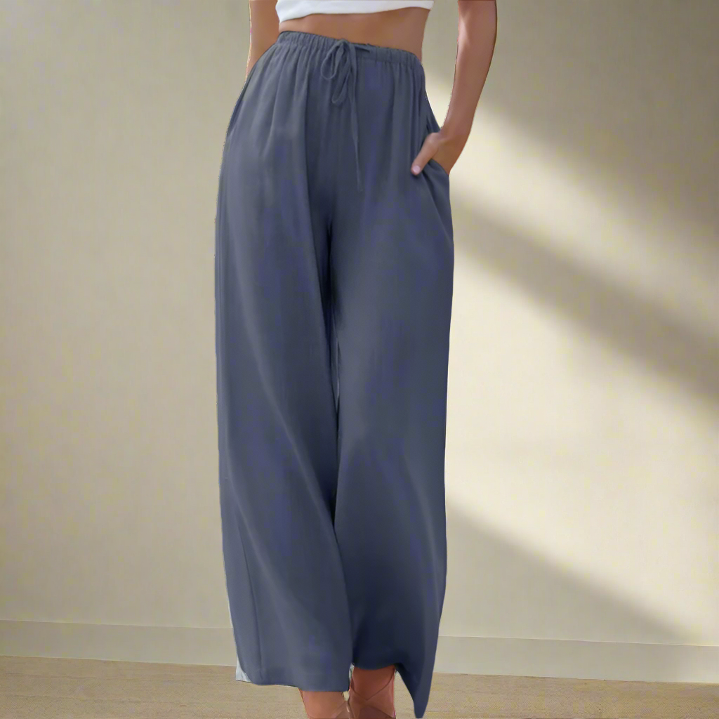 Pnina | Elegant Cotton And Linen Trousers