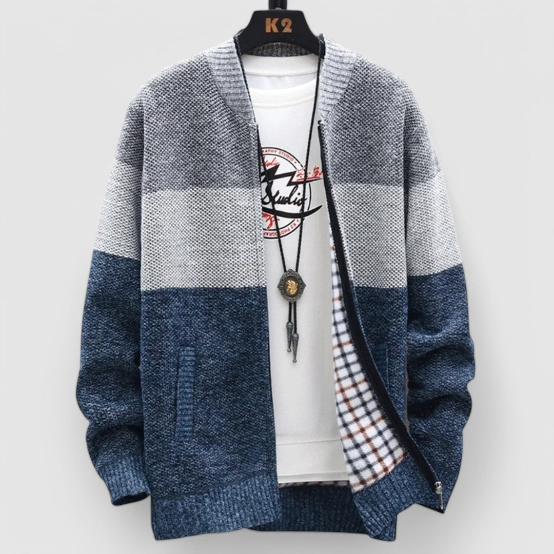 Axton | Retro Colorblock Bomber Jacket