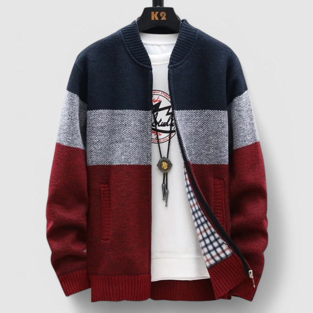 Axton | Retro Colorblock Bomber Jacket