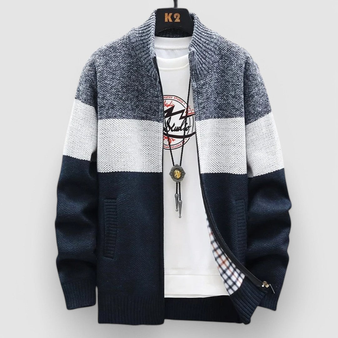 Axton | Retro Colorblock Bomber Jacket