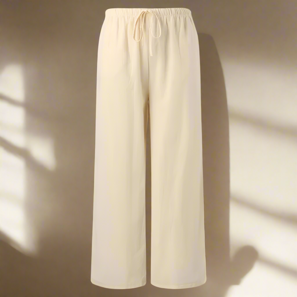 Pnina | Elegant Cotton And Linen Trousers