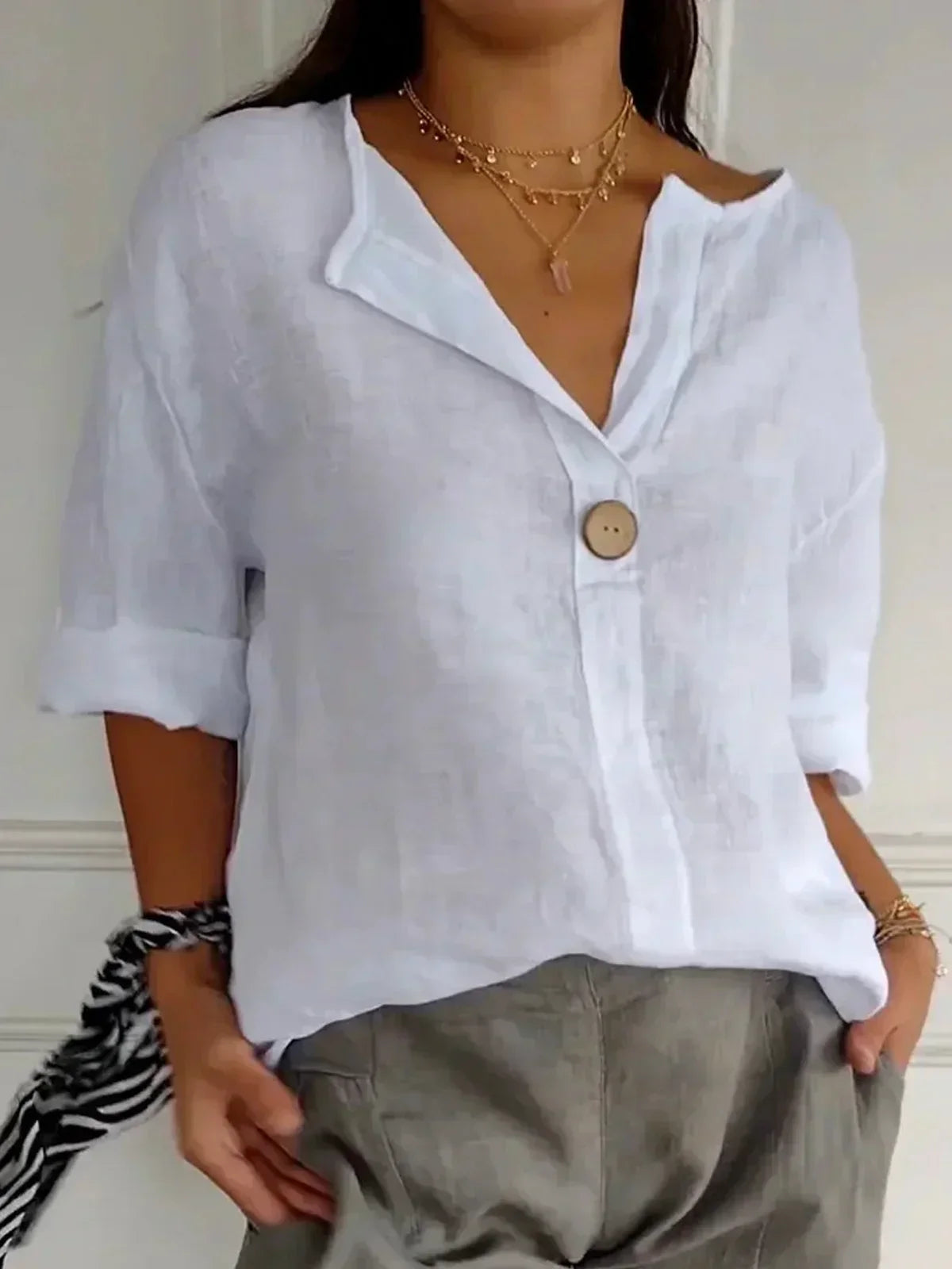 Vesper | Casual V-Neck Blouse