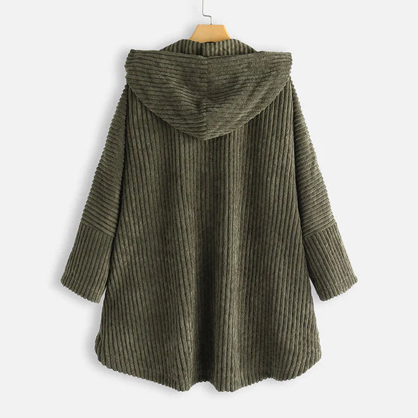 Avi | Corduroy Hooded Coat
